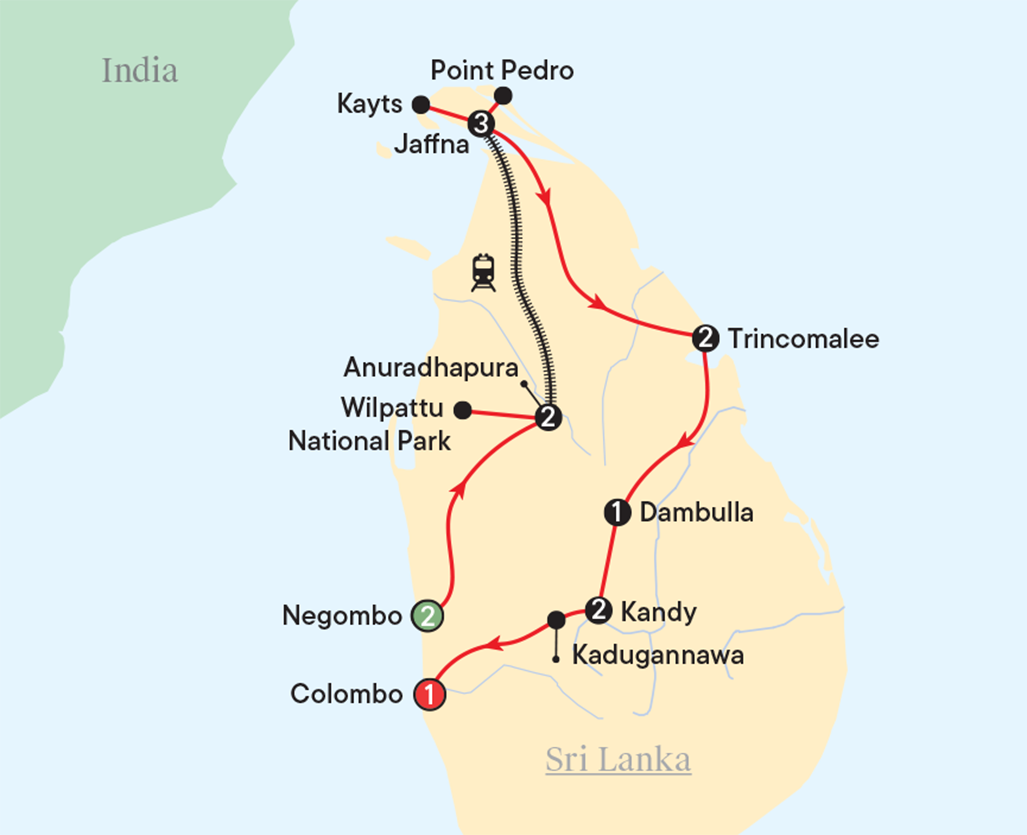 Map - Colours of Northern Sri Lanka 2027